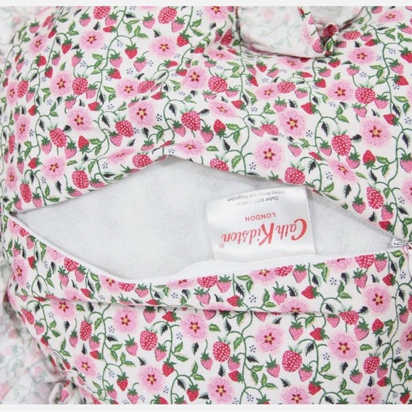 Cath Kidston London Strawberry Heart Ruffle Cushion - Picture 9 of 12